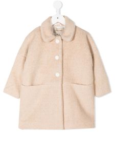 Hucklebones London manteau à col texturé - Marron