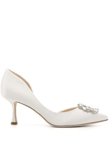 Badgley Mischka escarpins à ornements en cristal 60 mm - Blanc