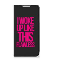 Samsung Galaxy S22 Hoesje met tekst Woke Up - Origineel Cadeau Zelf Maken