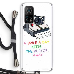 Smile: Xiaomi Mi 10T 5G Transparant Hoesje met koord