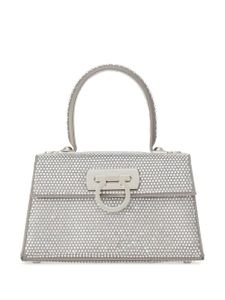 Ferragamo sac à main à ornements en cristal - Argent