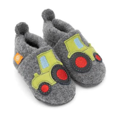 Orangenkinder babyslofjes wol tractor Herbert-32-33