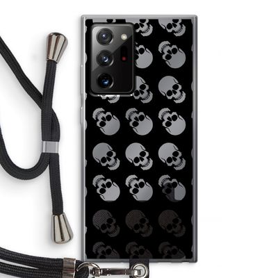 Musketon Skulls: Samsung Galaxy Note 20 Ultra / Note 20 Ultra 5G Transparant Hoesje met koord