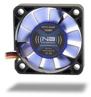 NoiseBlocker BlackSilent XM1 PC-ventilator Zwart, Blauw (transparant) (b x h x d) 40 x 40 x 10 mm