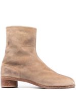 Maison Margiela bottines Tabi 50 mm en daim - Tons neutres