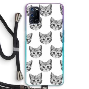 Kitten: Oppo A72 Transparant Hoesje met koord