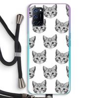 Kitten: Oppo A72 Transparant Hoesje met koord