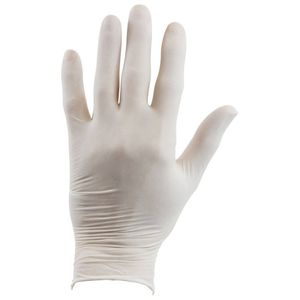 Set van 100 latex wegwerphandschoenen Small - Wegwerphandschoenen