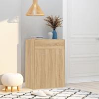 Schoenenkast 60x35x84 cm bewerkt hout sonoma eikenkleurig