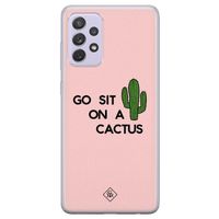 Samsung Galaxy A72 siliconen hoesje - Go sit on a cactus