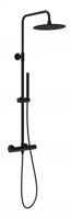 Schütte AQUADUCT Hoofddouche-Set | Thermostatische mengkraan | Mat zwart - 60074 Schütte AQUADUCT Hoofddouche-Set | Thermostatische mengkraan | Mat zwart - 60074