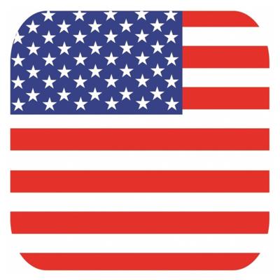 USA supporters bierviltjes - 15x stuks - onderzetters - Amerika - Landen thema - Verenigde Staten
