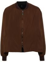 4SDESIGNS veste bomber crop à design réversible - Marron