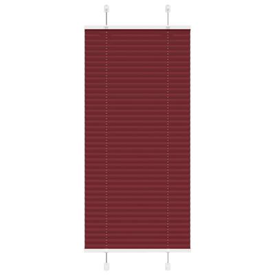 Pliss rolgordijn 65x100 cm stofbreedte 64,4 cm bordeauxrood