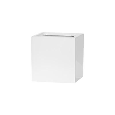 Fleur S, Glossy White, 15x15x15cm