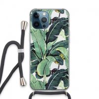Bananenbladeren: iPhone 13 Pro Max Transparant Hoesje met koord