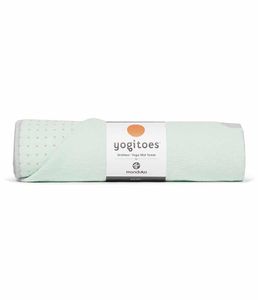 Manduka Yogitoes Skidless Yoga Handdoek – Sea Foam - Groen- 173 x 61 cm