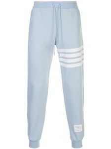 Thom Browne pantalon de jogging à détails rayés - Bleu