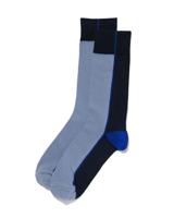 HEMA Heren Sokken Met Katoen Blauw (blauw) - thumbnail