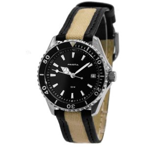Coolwatch P.2564 33H120095 Kinderhorloge Happy Time staal/nato zwart-bruin 33 mm