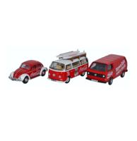 Coca-Cola VW Volkswagen 3 Diecast Model Set 1:76