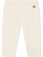 Dolce & Gabbana Kids legging en cachemire à logo DG - Tons neutres