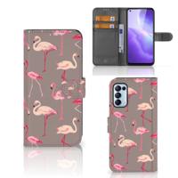 OPPO Find X3 Lite | Telefoonhoesje | Met pasjeshouder | Flamingo