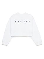 MM6 Maison Margiela Kids sweat en coton à logo imprimé - Blanc