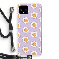 Bacon to my eggs #1: Pixel 4 Transparant Hoesje met koord