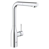 GROHE essence new Keukenkraan - hoog - uittrekbare l uitloop - 2 straalsoorten - chroom 30270000