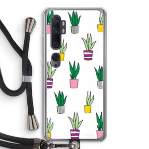 Sanseveria: Xiaomi Mi Note 10 Pro Transparant Hoesje met koord