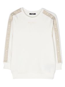 Balmain Kids sweat à logo imprimé - Blanc