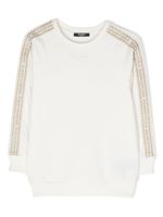 Balmain Kids sweat à logo imprimé - Blanc