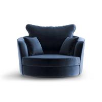 Haluta - Fauteuil Veronica - 125x125x80 - Draaibaar - Donkerblauw