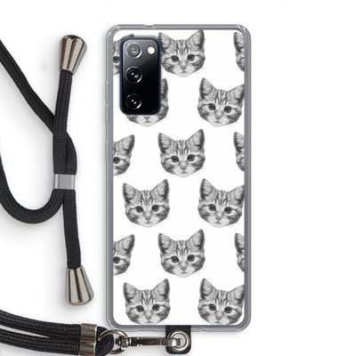 Kitten: Samsung Galaxy S20 FE / S20 FE 5G Transparant Hoesje met koord