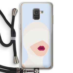 Incognito: Samsung Galaxy A8 (2018) Transparant Hoesje met koord