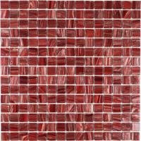 The Mosaic Factory Amsterdam Mozaiek Tegel Vierkant - Wine Red Golden Vein