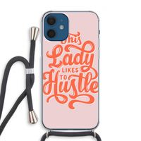 Hustle Lady: iPhone 12 Transparant Hoesje met koord