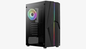 Aerocool Mecha ARGB v2 tower behuizing 2x USB-A 3.2 (5 Gbit/s), 2x Audio, Window-kit