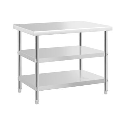 RVS werktafel - ECO - 100 x 70 cm - 190 kg - tussenplank - Royal Catering