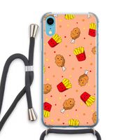 Chicken 'n Fries: iPhone XR Transparant Hoesje met koord