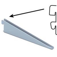 Element drager dubbel - wit - 17 cm - 1-haak Element drager dubbel - wit - 17 cm - 1-haak