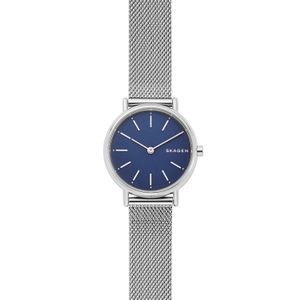 Skagen SKW2759 Horloge Signatur staal zilverkleurig-blauw