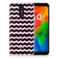 LG Q7 | TPU bumper | Waves Roze