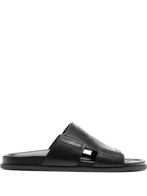 Valentino Garavani sandales à détail VLogo - Noir