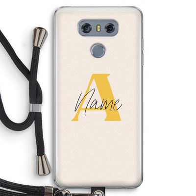 Amber Script: LG G6 Transparant Hoesje met koord