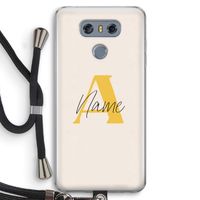 Amber Script: LG G6 Transparant Hoesje met koord