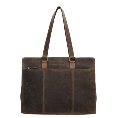 Hide & Stitches Idaho Laptopbag 15,6 inch-Dark Brown