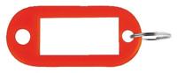 Sleutellabel pavo kunststof rood 100 stuks