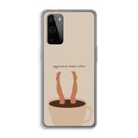 Aggressively drinks coffee: OnePlus 9 Pro Transparant Hoesje